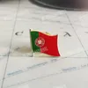 Португалия Portuguesa National Flag Pacles Patches Shield и квадратный штифт форма один на рюкзак с привязкой к ткани