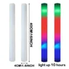 Led Rave Toy 30/50 Pcs Led Foam Bar Glow In The Dark Light-Up Foam Sticks LED Soft Batons Rave Glow Wands Flashing Tube Concert for Party 240410