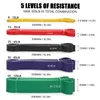 Pull Up Assist Bands Set Resistance Loop Bands Powerlifting Workout Exercise Stretch Bands with Carry Bag