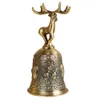 Vintage Handheld Hand Call Bell Design Floral