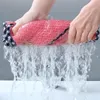 12 Pack Kitchen Dishcloths - Does Not Shed Fluff - No Odor Reusable Dish Towels, Super Absorbent Coral Fleece Cleaning Cloths