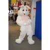 Costumes de mascotte Costumes de mascotte mousse mignon de lapin de Pâques dessin animé en peluche de Noël déguisé Halloween Mascot Costume ysjb