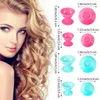 Hair Silicone Curler Twist Rolos de cabelo Rolinhos de cabelos Rolos de silicone CLIPS Não machuca cachos de cabelo ferramenta de estilo Diy Girl Lady