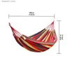 Hammocks 1 pedaço de hammock ao ar livre camping lazer canvas de espessura anti -tippingq