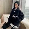 Sweatshirts Lazy Wind Lamb Cashmere Y2K Plus Size Sweater Herbst und Winter Neuer japanischer und koreanischer Lose Standup Reißverschluss Chic Top