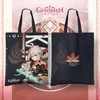 Storage Bags Game Genshin Impact Ganyu Kaedehara Kazuha Cosplay Canvas Bag Harajuku Shopper Women Shoulder Vintage Handbag Gifts