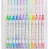 12pcs Milch Liner Stifte Set Dual Side Fett feiner Tipp schützen Augen milde Farbschwerer Marker Zeichnung Office School A6103