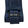 Neck liens pour hommes Tie Tie en soie Blue Tie Poits Décolleurs Set Mariage Business Tie Couchette plate 150 cm High Tie SN-3529 Direct ShippingC240410