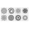 35pcs/Set Mandala -Punkt -Werkzeuge zum Malen von Rocksteinschablonen -Schablonen x7yd