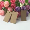 4x2cm 100pcs/partia nowo mini kraft karty z tektury