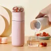 Insulated Cup with Filter Stainless Steel Tea Bottle Cup with Glass Infuser Separates Tea and Water 300ML Thermos Vacuum Flask