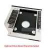 Obudowa z panelem przednim ramki 2 nd dysk twardy HDD SSD SATA Obudowa obudowa Optical Bay Caddy Adapter dla Dell Latitude E4300 E4310