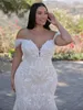 Newest Wedding Dress For Bride Mermaid Sweetheart Neckline With Lace Appliques Custom Made Plus Sizes Vestidos De Novia