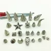 30шт/установленные серебряные конусные шпильки и шипы DIY CRAFT COOL PUNK GURME