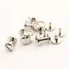 10pcs Cupronickle Binding Chicago Screws Nail Stud Rivets Arc Head For Photo Album Leather Craft Belt Wallet Fasteners 10mm Cap