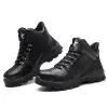 Buty mężczyźni skóra robocza buty bezpieczeństwa butowskie trampki męskie niezniszczalne buty robocze męskie buty lekkie męskie buty bezpieczeństwa