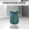95L10L Smart STAUTBIN NONSLIP MUSSBEITEN Automatisch Sensor Wastrohrküche Mülleimer für Küchenbedeberlebende Roomoffice 240408