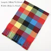 Lenços que vendem moda de inverno Falsa Falsa Cashmere Scarf Mantenha o xale de borla quente para mulher Pashmina à prova de vento ao ar livre 190 30cm