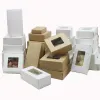 50pcs/lot 37sizes Vintage Kraft paper box, marble design box handmade soap box,white paper gift box,black packaging jewelry box