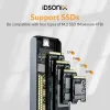 Enclosure Idsonix M.2 SSD Caso USB3.2 10 Gbps NVME Enclosure e 6 Gbps SATA di tipo C Custodia a disco rigido Supporto 4TB NVME PCIe sata ahci