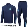 2324 Argentina Argentina Autumn Autumn Futebol Futebol Treinamento de futebol Meio Pull Sports Sports Breathable Longa Longa Conjunto