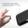 Combos H18 Mini USB 2,4 ГГц беспроводная виртуальная клавиатура мыши с воздушной мышью с батареей LI для PC XB OX 360 P S4 TV BO X