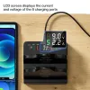 Laders 80W USB -lader met dubbele inductie Wireless Charger Stand, 6 Poorten Desktop QC3.0 PD Fast Charge Charger, USB C Laad Station