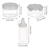4pcs/set mini especiarias jar Jar caixas de tempero transparente portáteis Squeeze molho garrafa Fácil Limpe a ferramenta de cozinha suprimentos de piquenique