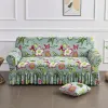 1 2 3 4 Sitzer Nordische Blüten Stretch Sofa Deckt elastische Spandex -Sofasrockabdeckungen für Wohnzimmer Universal Couch Slippcover