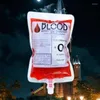 Depolama Şişeleri 10 Parça Cadılar Bayramı Kan Torbası Yeniden Kullanılabilir Enerji İçecekleri Konteyner Meyve Suyu Prop Cesetler Tema Damla