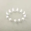 8/10Pcs 1:75 Scale Dollhouse Miniature Dinning Chair Model Mini Furniture Accessories For Doll House Decor Pretend Play Toys