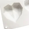 8 Hohlraum Diamant Herz Silikon Kuchenform 3d Hlove Form Fondant Mousse Schokolade Küche Backform Seife und Eiswürfelformen