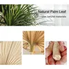 Decorative Figurines 2Pc Chinese Style Pure Hand Woven Craft Fan Summer Mosquito Repellent Natural Palm Leaf Shake Home Decoration