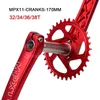 Mountain Bicycle Crankset Sprocket 170 크랭크 32/34/36/38T Sprockets 하단 브래킷 BB MTB 자전거 SRAM GXP 용 자전거 부품