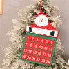 Santa Claus Snowmen Christmas Advent Calendar Door Wall Window Decor Hanging Christmas Party Supply Xmas Gift