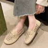 Casual Shoes Crystal Luxury Women Flats Loafers Hollow Summer Sandals 2024 Designer Walking Comfort Shallow Female Zapatos
