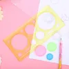 Plastic Spirograph Ruler Puzzle Spirograph Geometric Learning Drawing Tool for Student Drawing Can Improve Start Work Ability