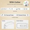 Printers Mini Label Maker P12 Wireless Bluetooth -label Printer Handheld Thermal Label Machine Diy Selfadhesive Continu label papier 5p