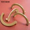 1 PC Semicircular Gold Knobs and Pulls Brass Door Knobs Ring Cabinet Handles Cupboard Drawer Pulls Kitchen Accessories Furniture