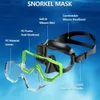 Дайвинг-маски для снорклинга маски набор Scuba Diving Swamping Goggles 3 Windows Panoramic Wide View HD Dry Top Anti-Leak Anti-Fog для взрослых и детей Y240410