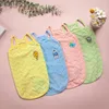 Dog Apparel Cartoon Print Breathable Vest Hollow Out Polyester Summer Cat T-Shirt Two Legged Soft Puppy Clothes Spring