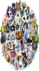 Pack van 50 stks heksen magische stickers nodupliceren waterdichte vinly cartoon sticker voor bagage skateboard notebook waterfles auto 9089187