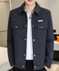 8626 jaqueta de grife de designer manga longa manta xadrez clássico de luxo spring slim fit mass casaco