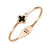 Gold Plated Classic Fashion Charm Bracelet Four-leaf Clover Designer Jewelrys Elegant Mother-of-pearl Bracelets for Women and Men High Quality