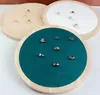 Wood Round Earrings Ring Display Tray for Jewelry Store 92 Solts Ring Storage Plat Personal Jewelry Holder Organizer