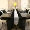 Rigin hintestones de table noire de table noire cache-creux de navire de serviette de serviette luxueuse fausse maison de mariage à la maison à la maison décor