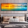 Sunset Beach Sea Landscape Poster Painting, Nature Canvas Prints Picture, For Modern Wall Art Living Room Decor Cuadros,Home decoration