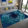 3D-Druckmusterbereich Matte Psychedelic Teppich moderne Nicht-Schlupf-Wohnzimmer Boden Fußmatte Kinder spielen Matten Teppiche Yoga Matten Badezimmer Teppich