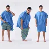 Surf Poncho Byt handduk Summer Robe Hood Microfiber Beach Filt Bath Handduk Bad Handduk Wetsuit Beach Poncho för vuxna