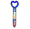 Glass Dildo Pyrex Penis Heart Shape Handle Massage Stick Pyrex Female Sex Toy Billiga hela9325006